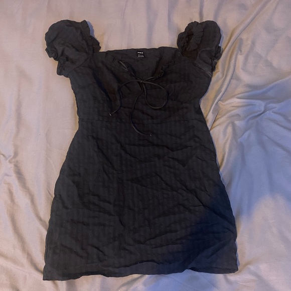 Black Mini Dress - Picture 3 of 4